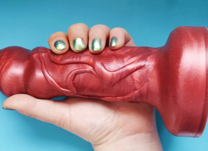 Feature photo of me holding the Vain Toys Mister Vain